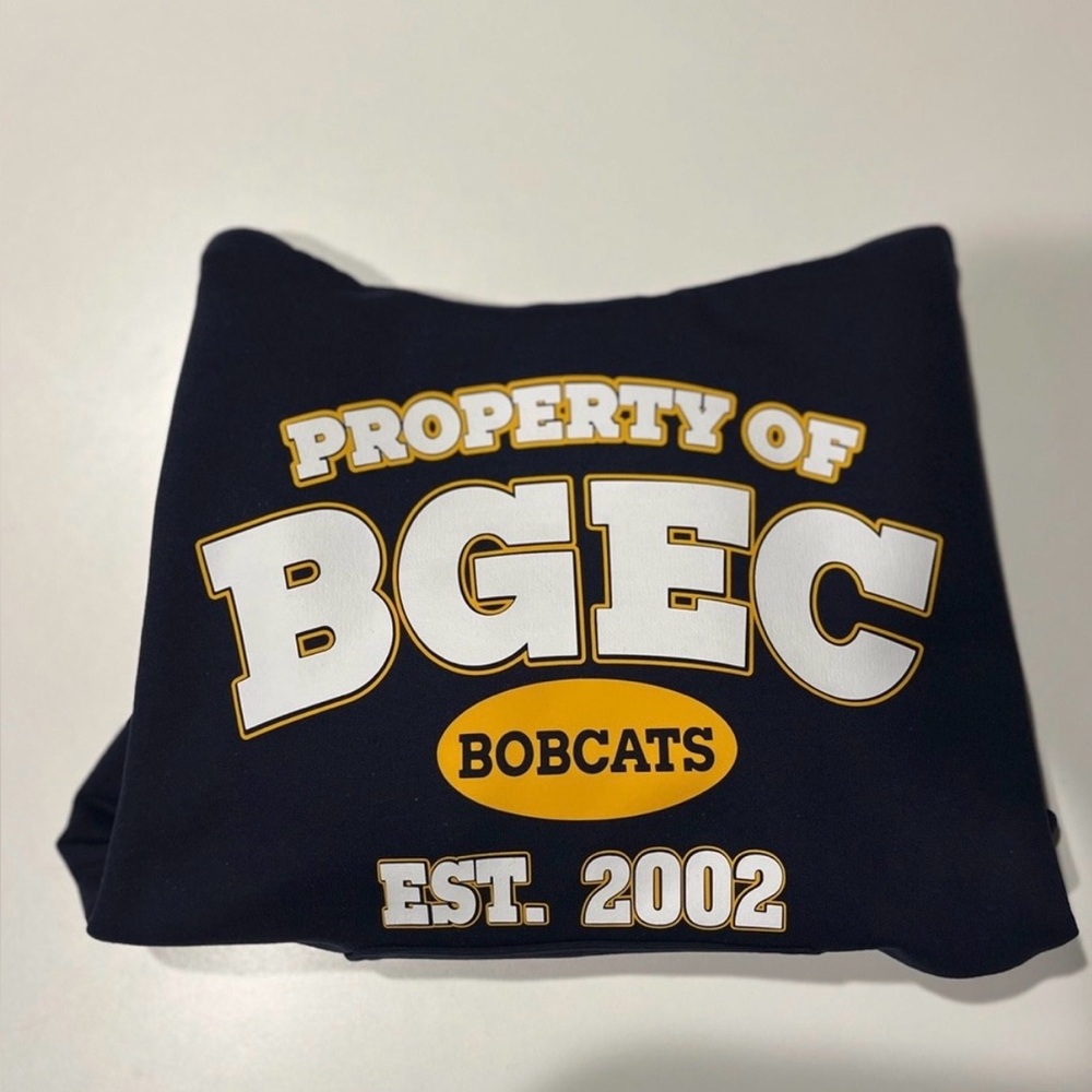 Gildan Navy Blue Kids Hoodie with Bob Graham Education Center school uniform